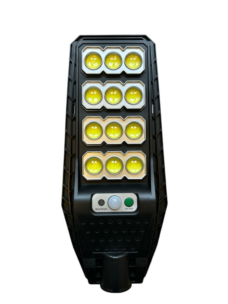 Solar LED Spotlight 400W IP66 with Remote Control Bracket 2 Light Modes
