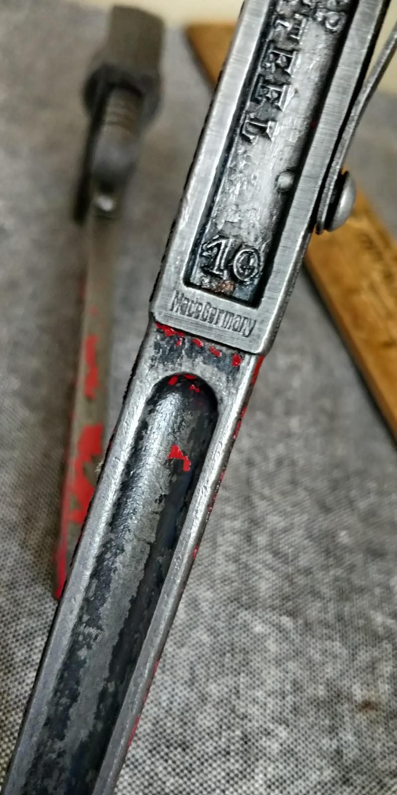 3 vintage German Made Pipe Wrenches