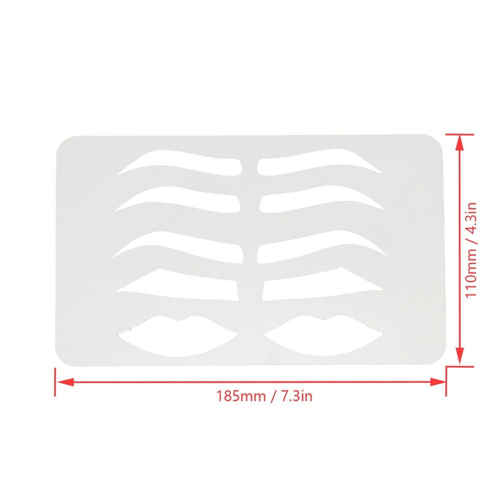 Eyebrow Lip Stencil Beginner Reusable Makeup Eyebrow Lip Template Microblading
