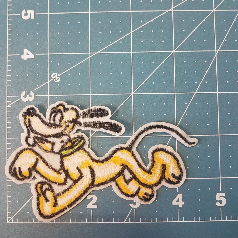 Pluto Dog with Bone Patch 4 1/2 inches wide