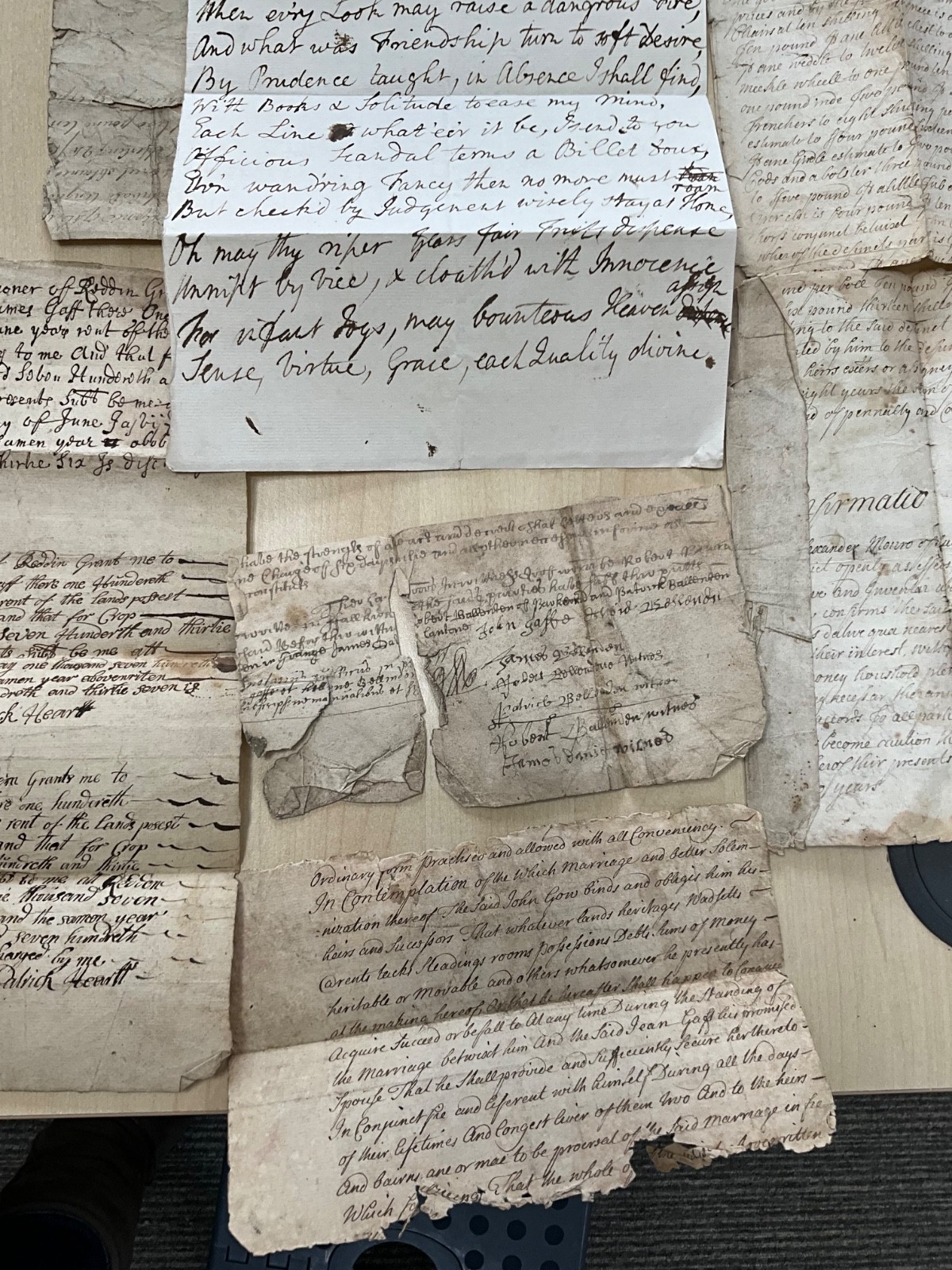 Antique GB Ephemera 1704 - 1880 mixed collection letters, deeds, invoices #SF45