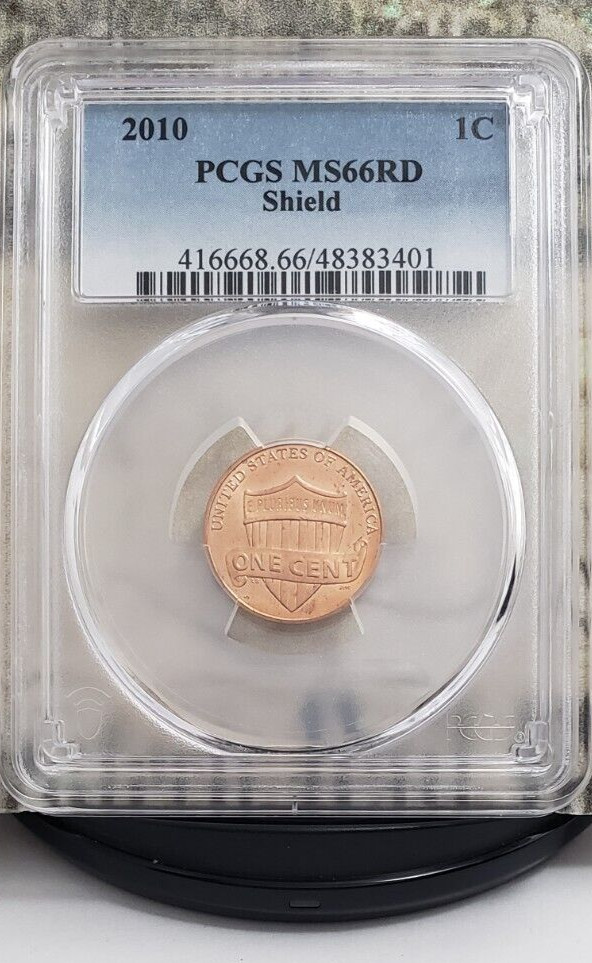 2010-P Lincoln Shield Cent - PCGS MS66RD - Fresh from Grading - Nice! 3401