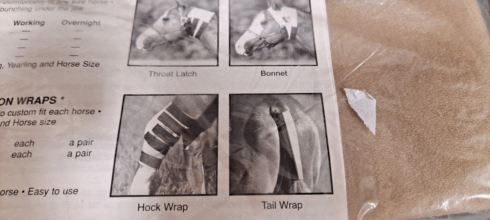 Super Sweats Neoprene Horse Tail Wrap 22"