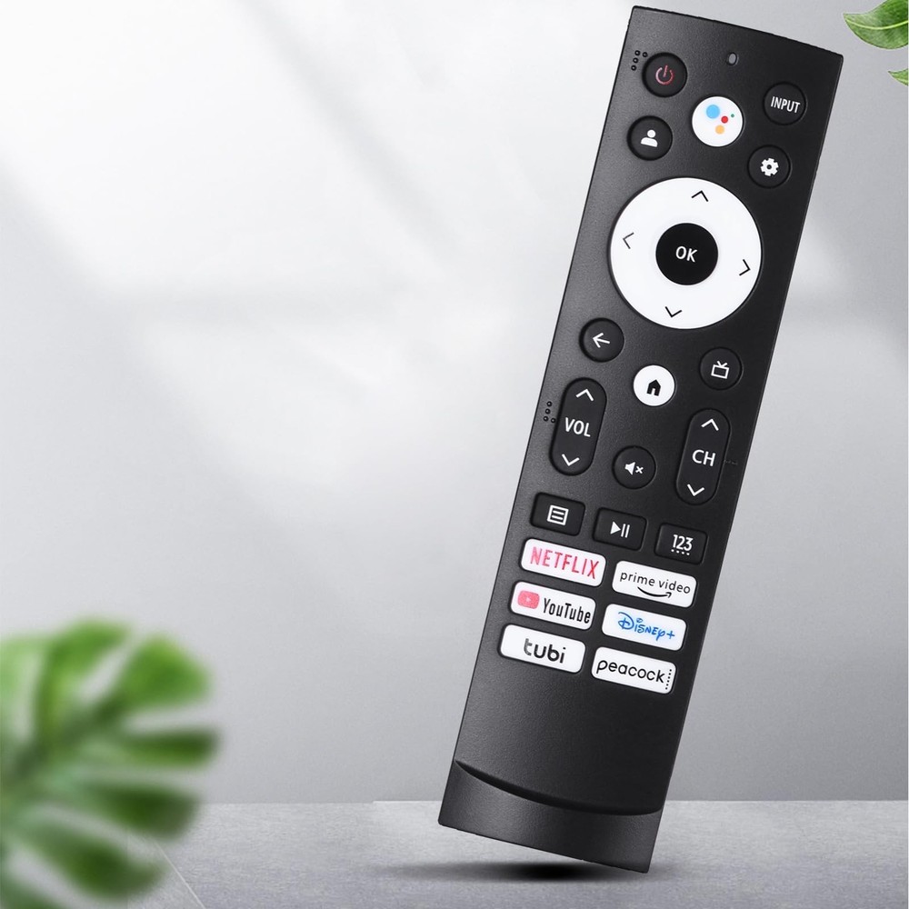 Replacement Remote Control Compatible with Hisense Google 4K Style - 1 Black