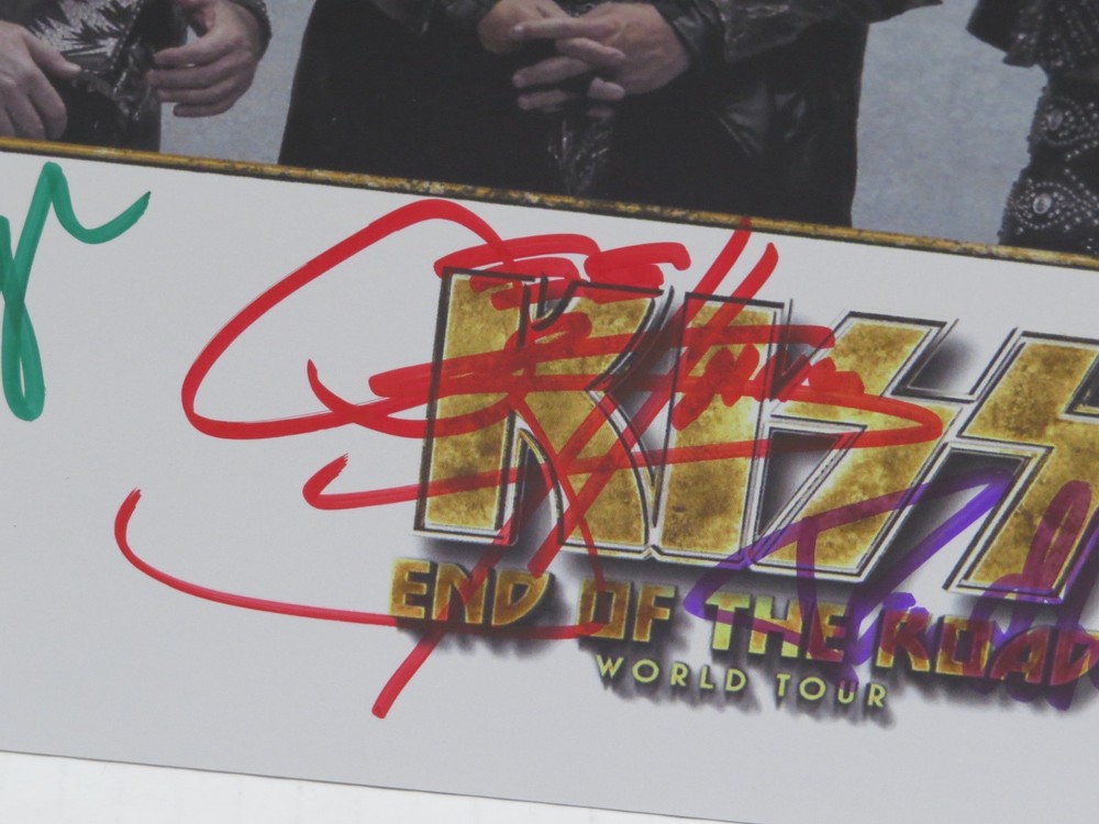 KISS END OF THE ROAD SIGNED AUTOGRAPHED 8 X 10 - SINGER THAYER SIMMONS STANLEY