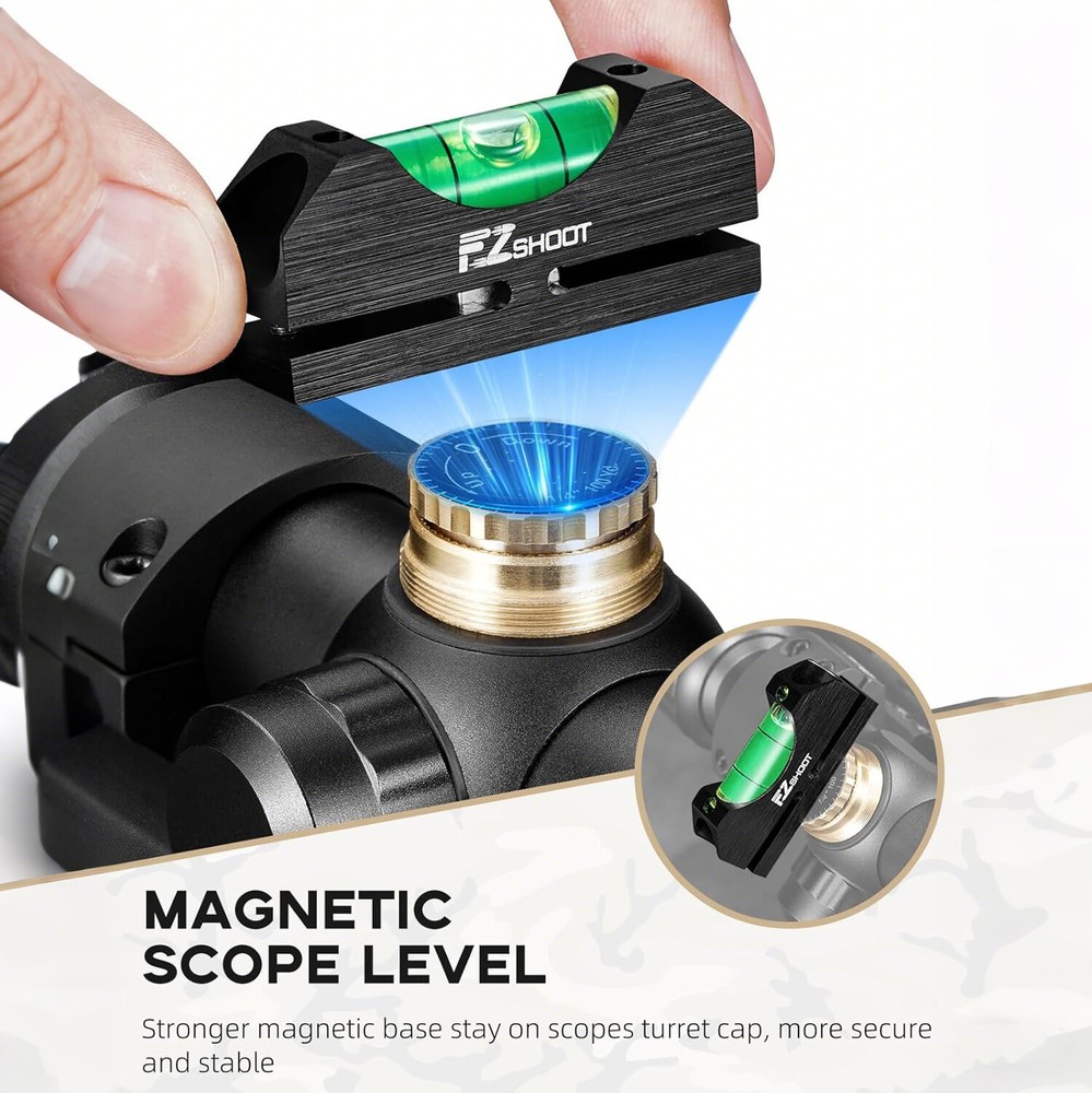 High Precision Scope Bubble Level & Universal Magnetic Scope Leveling Tool Combo
