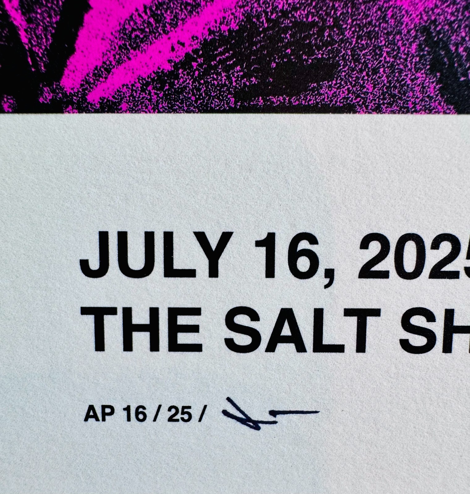 Alabama Shakes Poster – Chicago, IL – July 16, 2025 – The Salt Shed –Zoca AP S/N