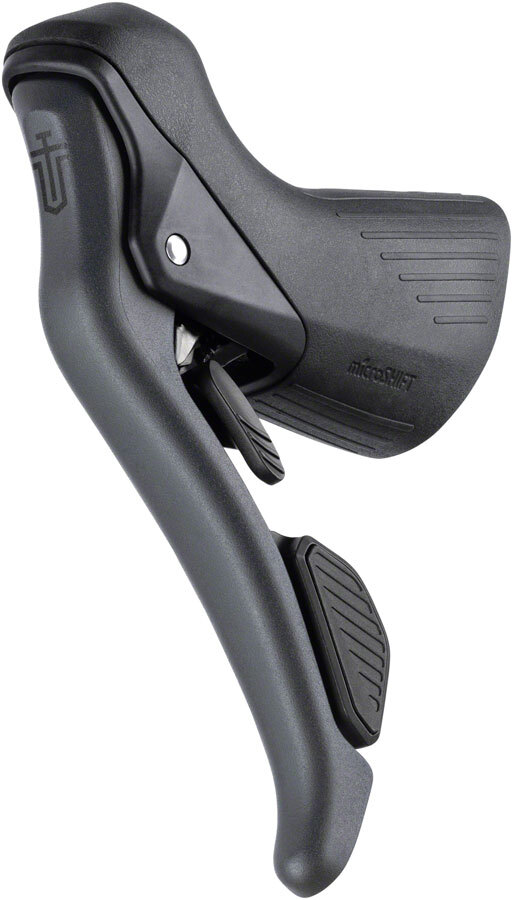 microSHIFT Sword Left Drop Bar Shifter/Brake Lever - Double, Sword Compatible,