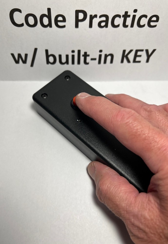 Code Practice Oscillator with BUILT IN KEY only, CW Morse, Must read ad!