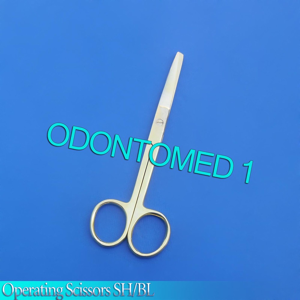 Operating Scissors Sharp-Blunt 4.5" Straight Full Gold Surgical Instruments