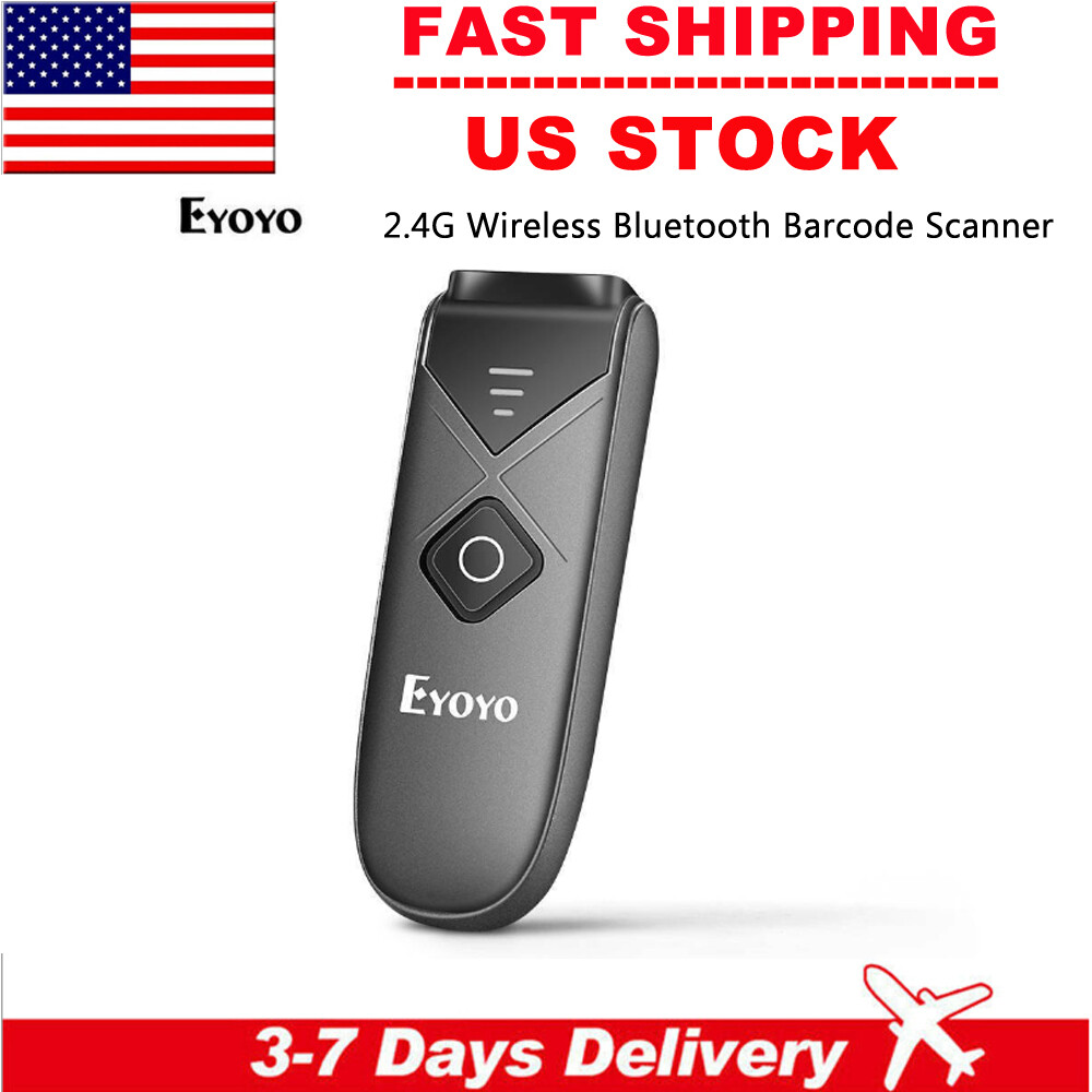 Eyoyo Wireless Bluetooth Barcode Scanner 1D 2D QR Code Reader For IOS Android US