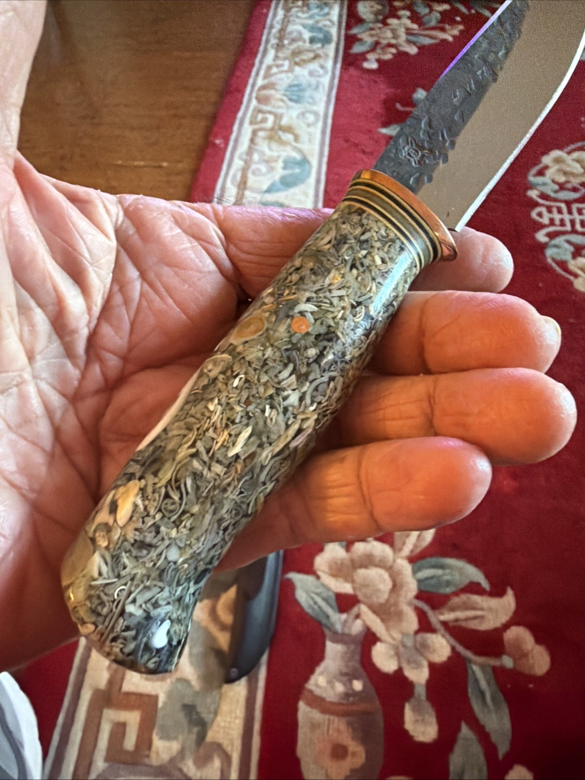 Behring Made Trout & Bird Stainless Knife with Warlander Sheath