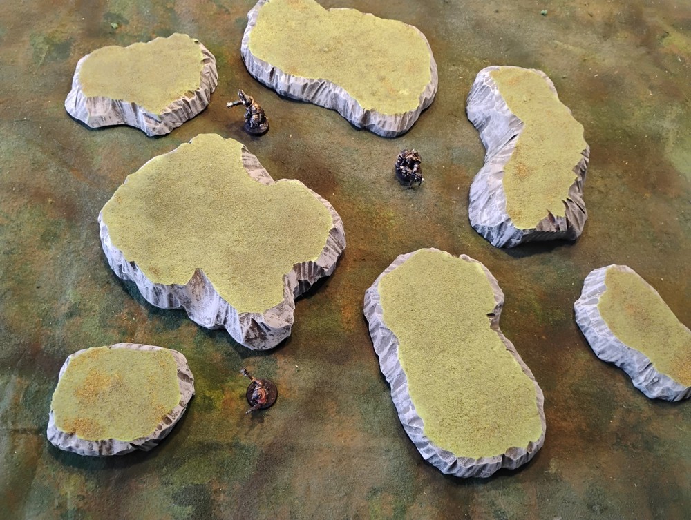 Stackable Hill Set Terrain Wargame bolt action Warhammer 40k tabletop D&D