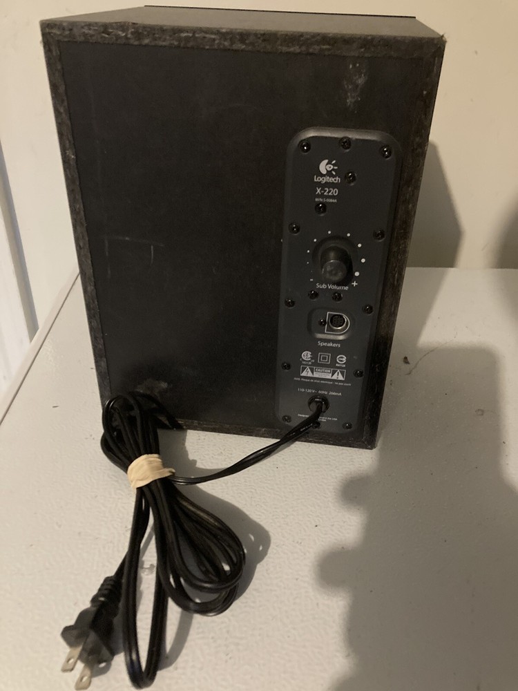 Logitech X-220 Subwoofer Only for PC Computer Speakers System Stereo