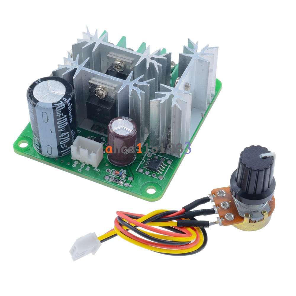 6-90V 15A DC Motor Speed Controller Pulse Width PWM Speed Regulator Switch