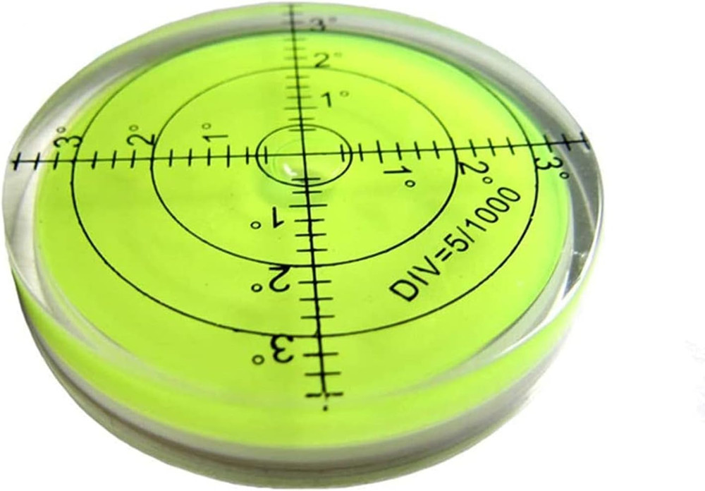 High Precision Horizontal Bubble Acrylic Case Bullseye Spirit Bubble Surface ...