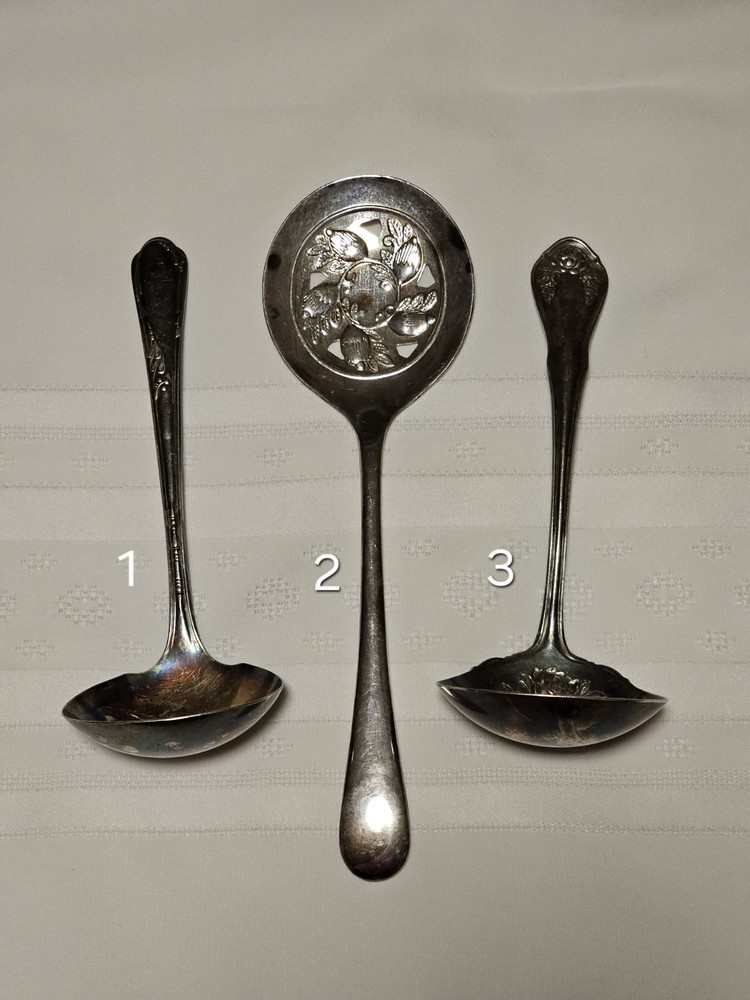 Vintage Assorted Lot - Silverplated Serving Spoons