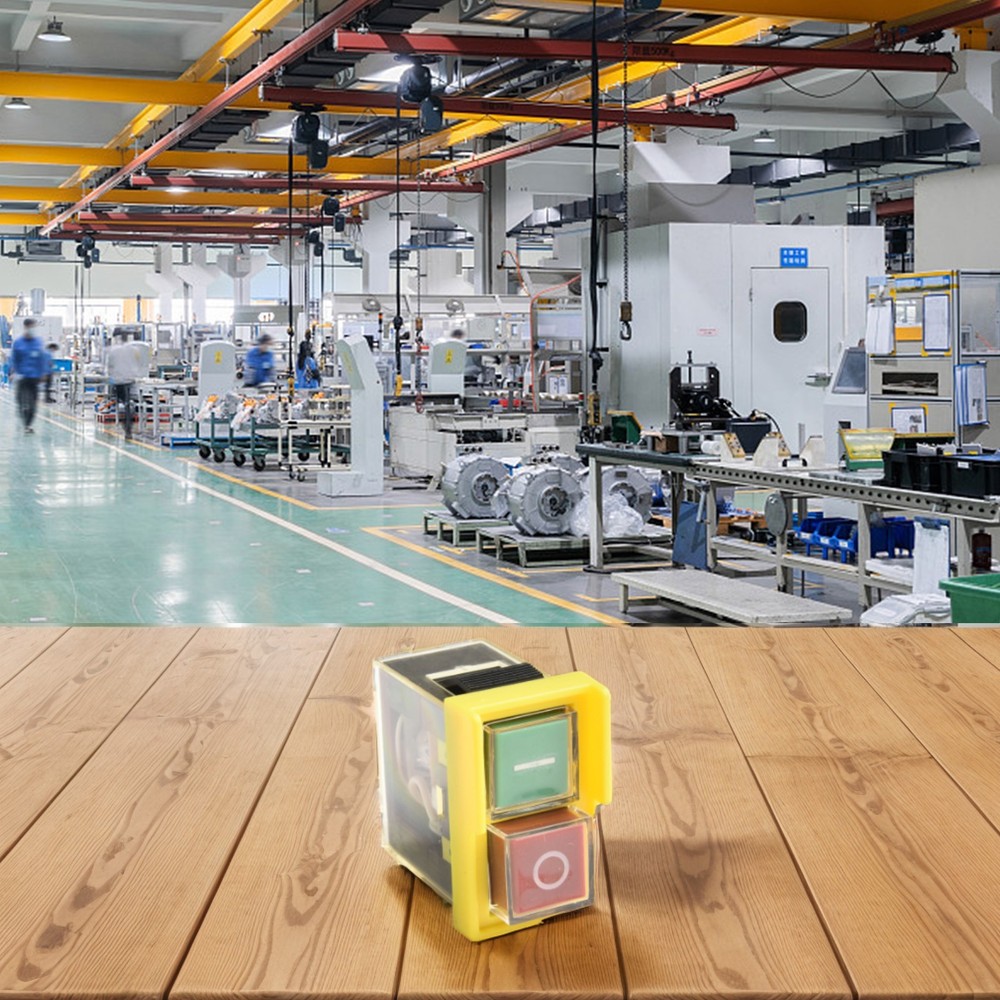 Reliable start button switch with power off and undervoltage protection