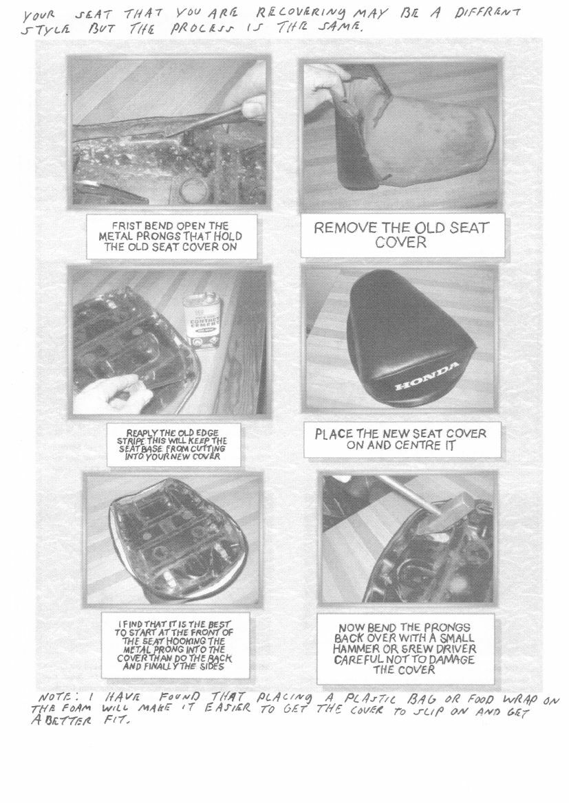 HONDA ODYSSEY FL250 1977-84 New seat cover. FL 250 336.