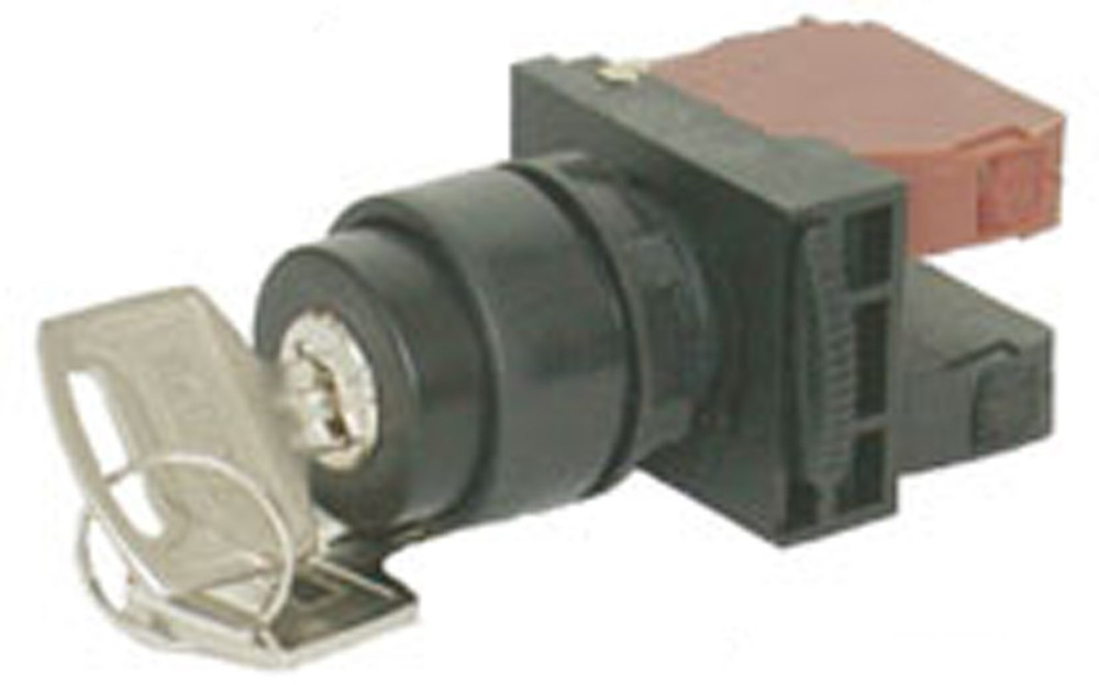 NHD NSS30-K111 Key 2 Position (Spring Return) Selector Switch 1a1b