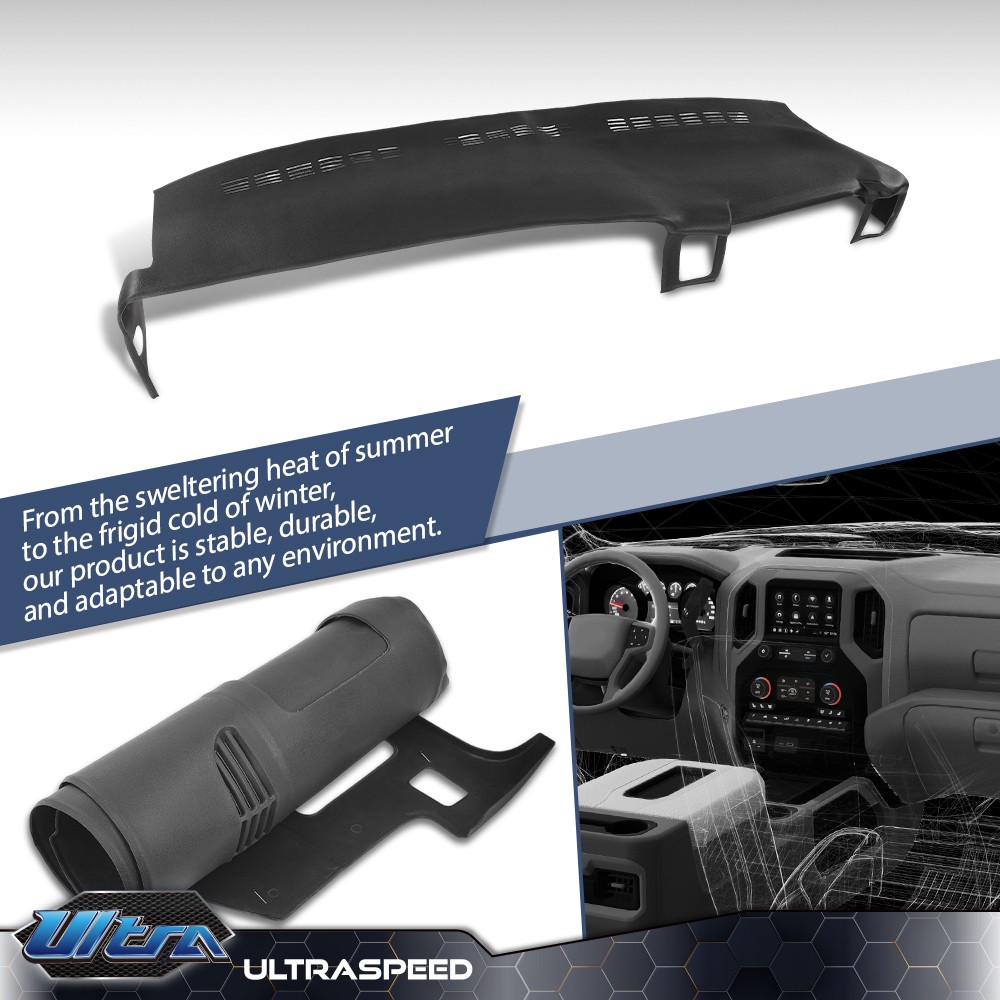 Soft TPE Dash Cap Board Cover Dashboard Overlay Fits 1999-2006 Silverado Sierra