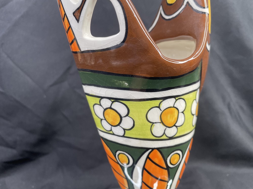 Ceramic Rooster Vase Planter 13”