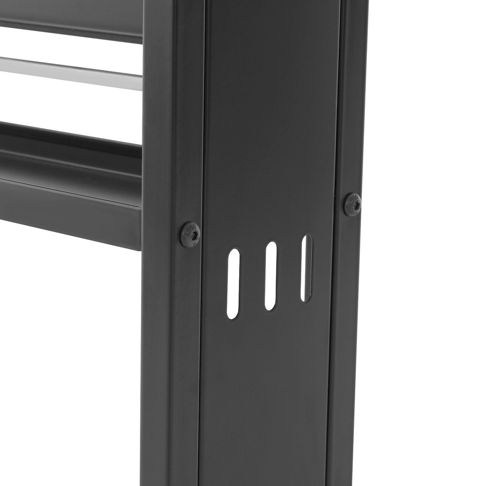 3-Tier Wall-Mounted Storage Rack with 6 Hooks for Kitchen & Home Use