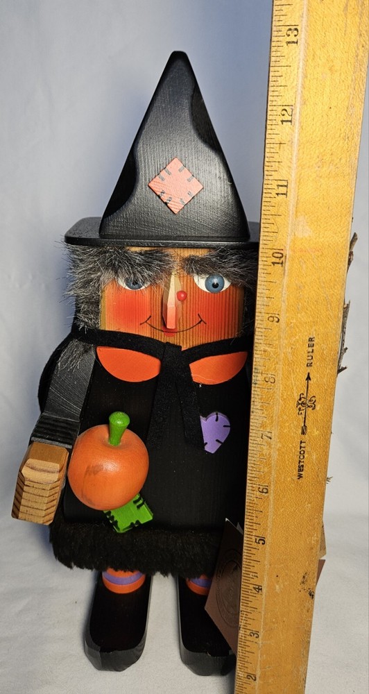 Holzkunst Christian Ulbricht Wicked Witch Nutcracker Germany 12.9"