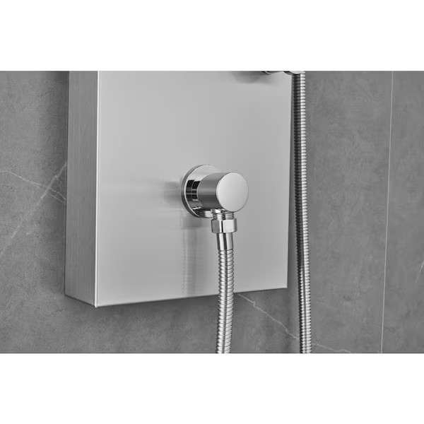 Shower Panel Tower Rainfall Waterfall System 8-Spray Body Jets Stainless Steel