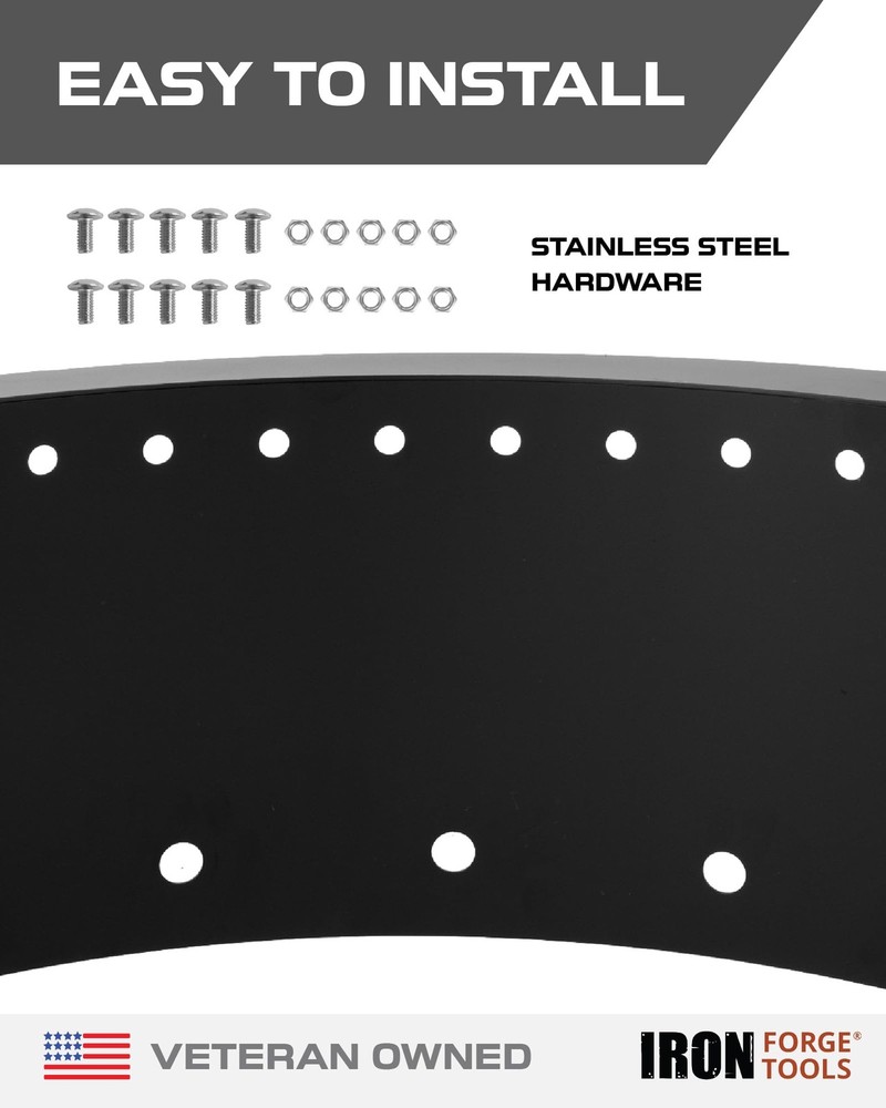 Iron Forge Tools Smokeless Firepit - 36 inch Outer/30 36" Radius, Black