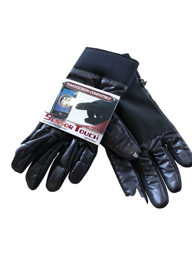 Sensor Touch Gloves Black Medium NEW