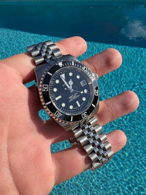 SEIKO SUB MOD CLASSIC BLACK 40MM HOMAGE