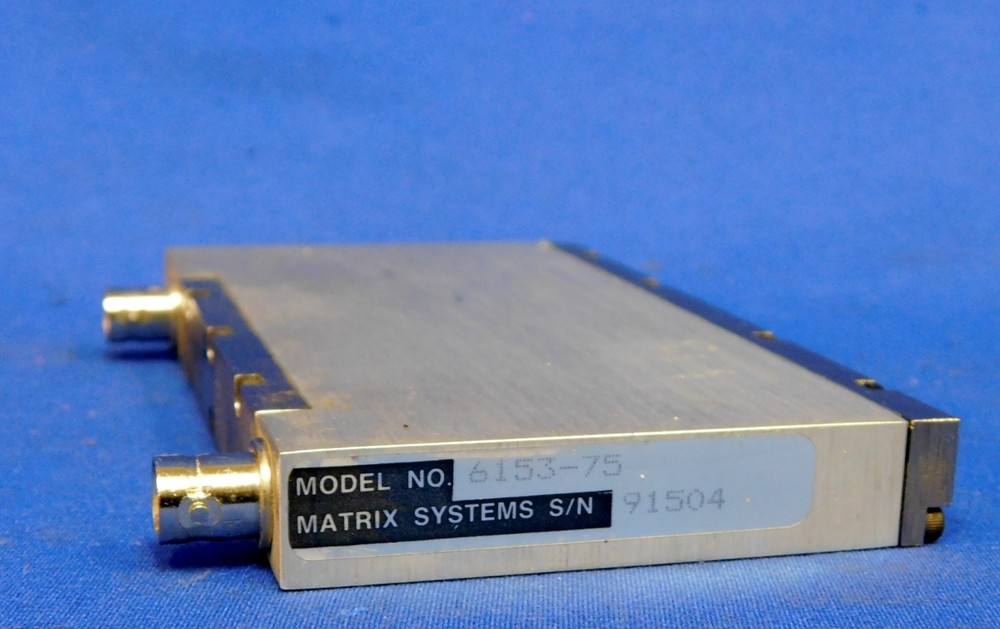 Matrix Systems 6153-75 Coaxial Module-Texscan ZM-57 Attenuator 5.7 DB Untested