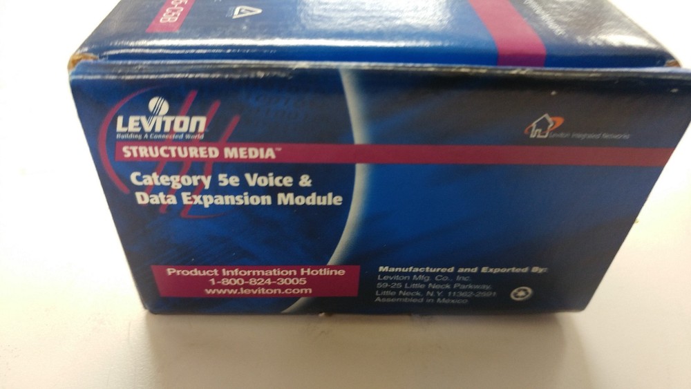 Leviton 47605-C5B Category 5 Voice and Data Module