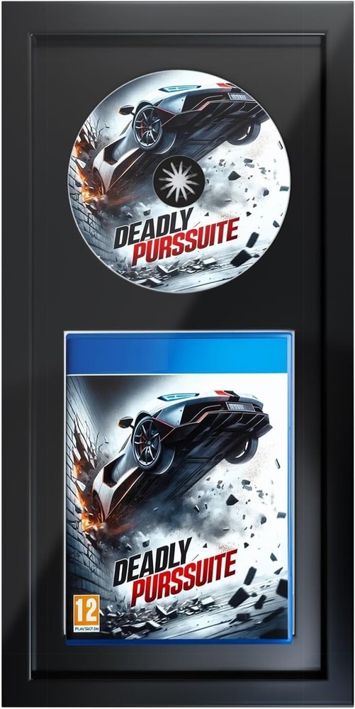 Video Game Display Frame Compatible with Standard PS5/PS4/PS3 Game Case and D...