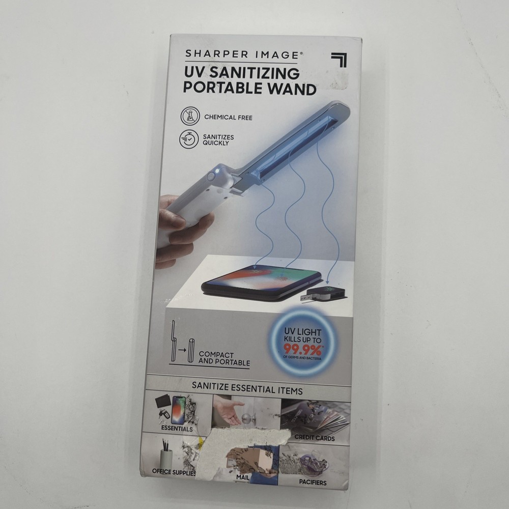 SHARPER IMAGE UV Light Portable Foldable Open Box