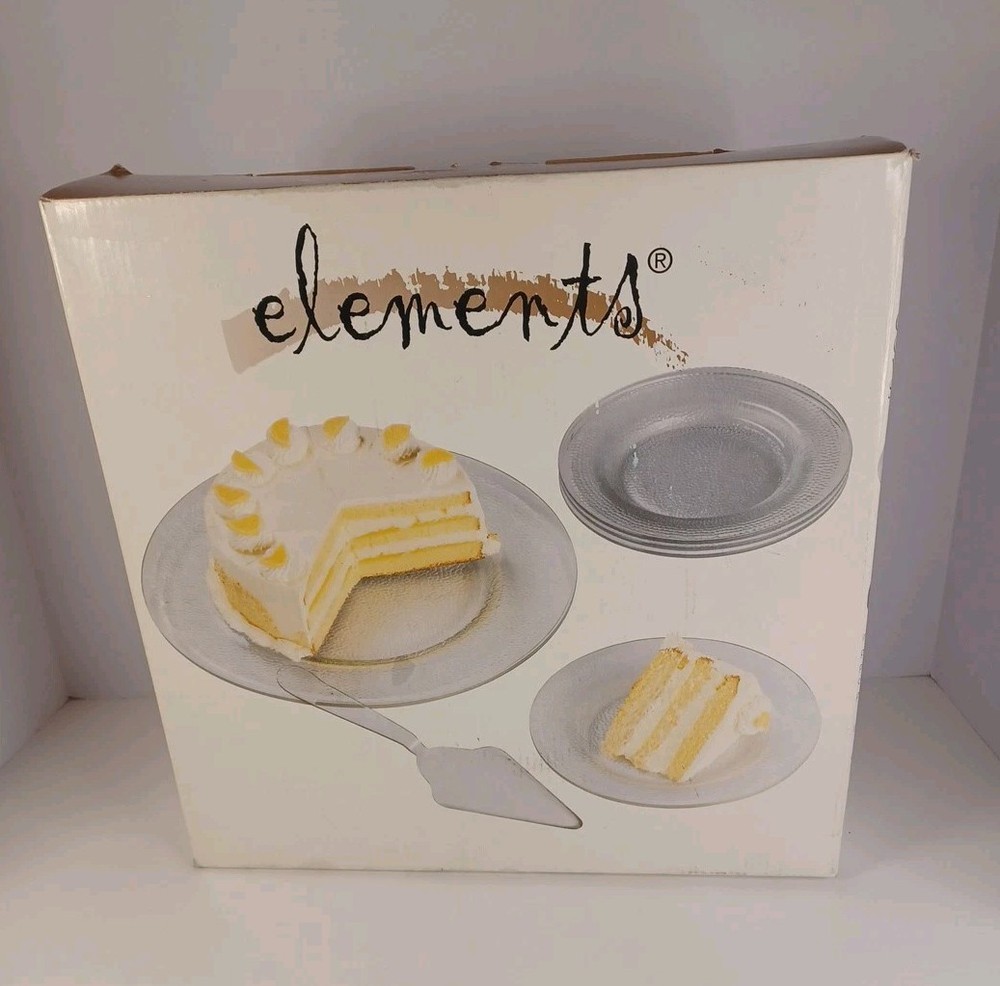 Vintage-1998-New In Box- Elements 6 Piece Cake Server Set