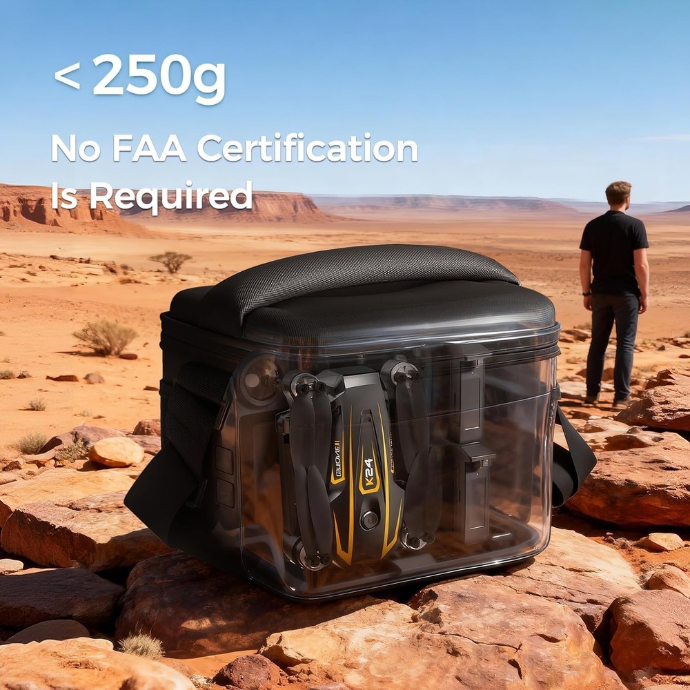 FPV Drone with Camera 4K for Adults,Big Screen on Remote Controller,2 pcs Bat...