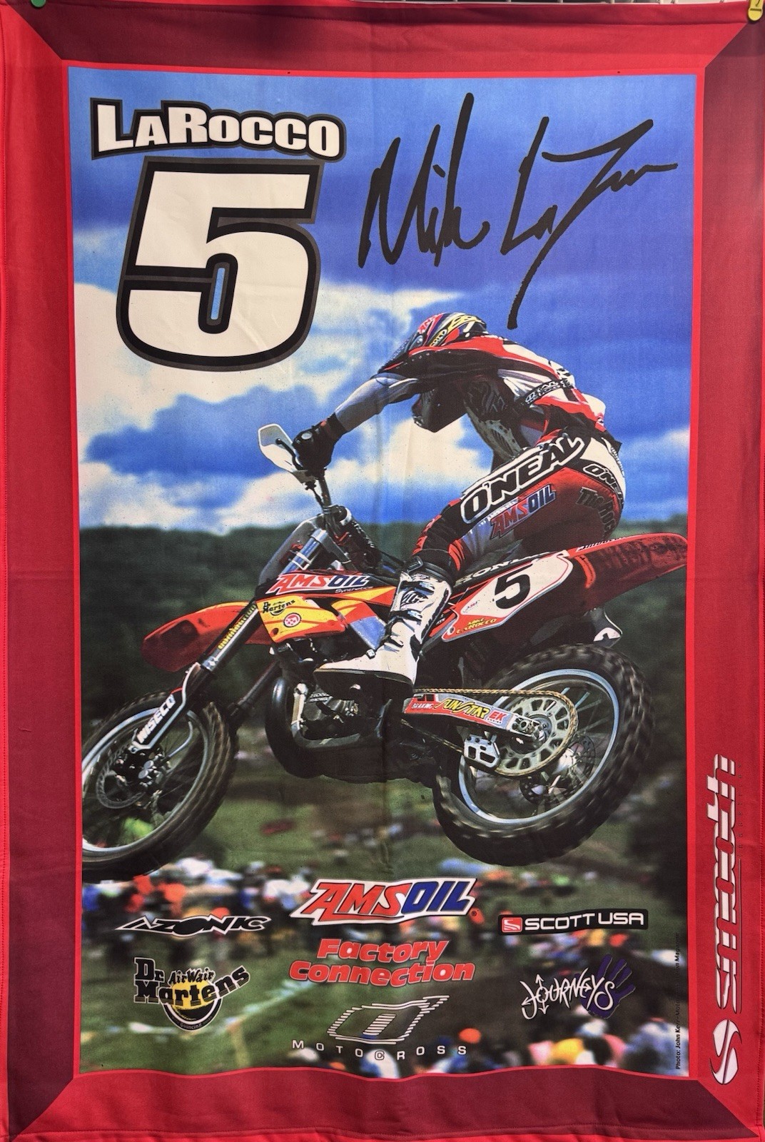 Mike Larocco Amsoil Honda smooth industries Blanket New Rare