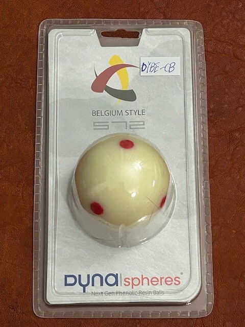 Replacement Dynaspheres Measle Cue Ball Red Dots