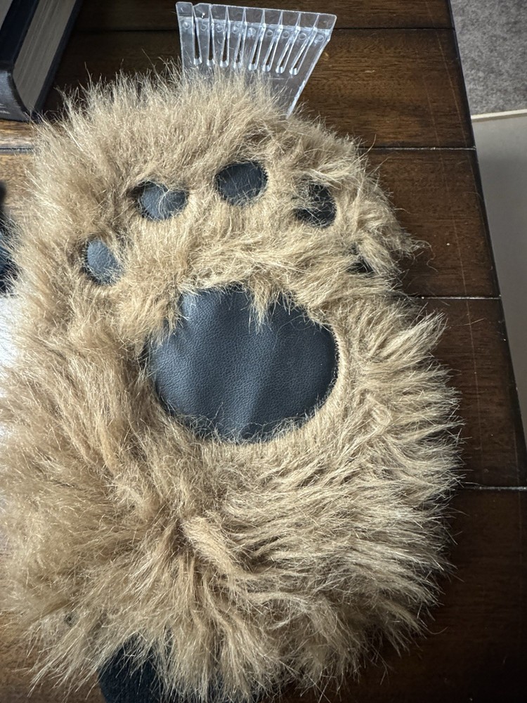 animal paw ice scraper mitt