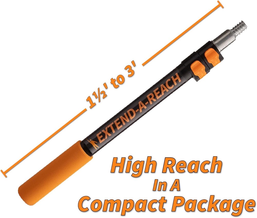 1.5-3 ft Long Paint Roller Extension Pole // Multi-Purpose Telescopic Extension