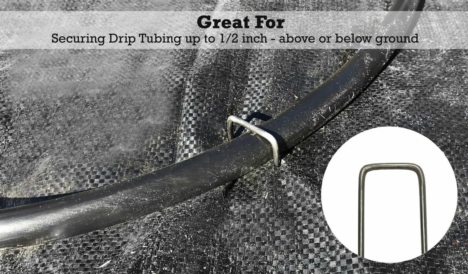 Sandbaggy 9 GAUGE Landscape Staples - 20% Thicker - SOD Staples Garden Stakes