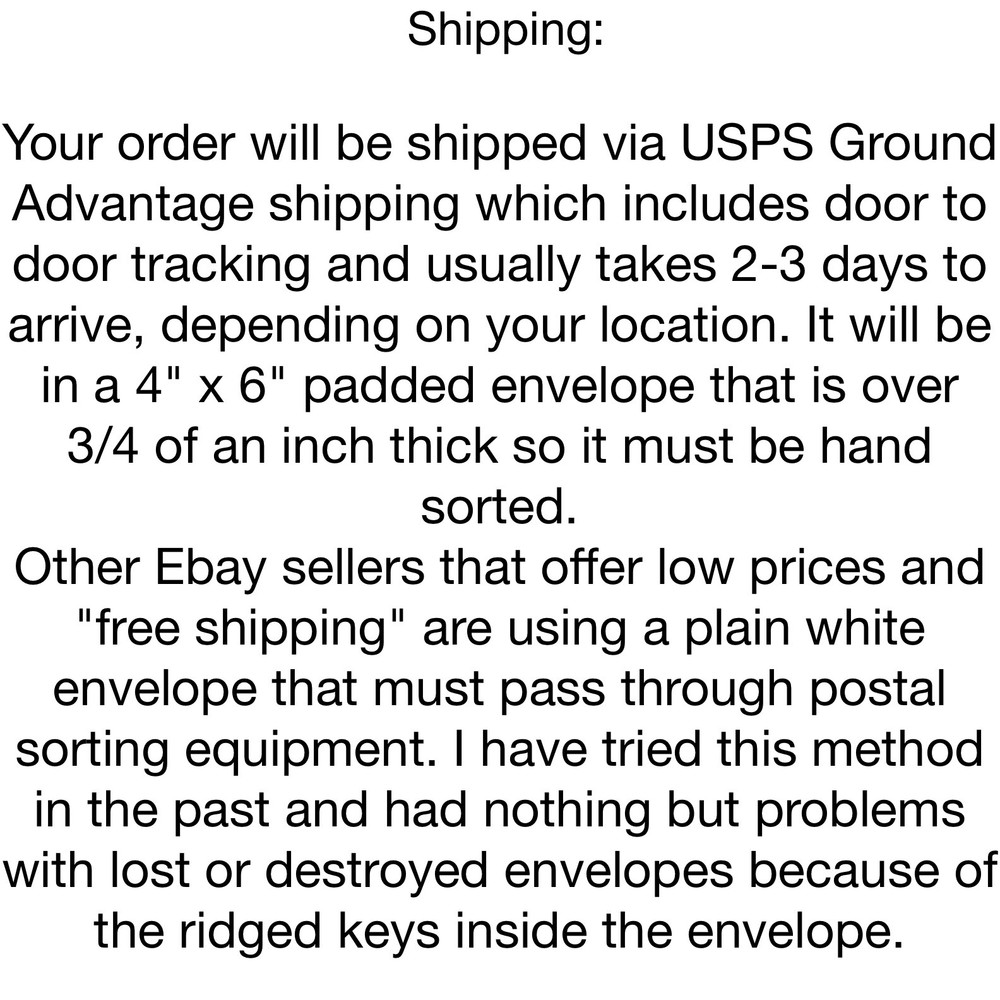 Sentry Safe Double Sided Keys Replacement Spare key Cut to Your Key Code A-Z