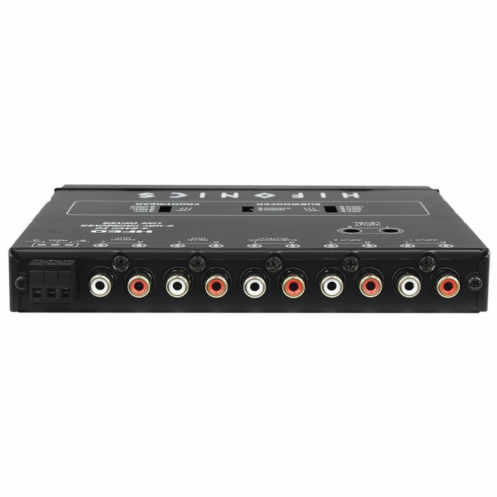 HIFONICS HFEQ 4-BAND EQ 9V 1/2 DIN LINE-DRIVER MULTIPLE SOURCE SIGNAL PROCESSOR