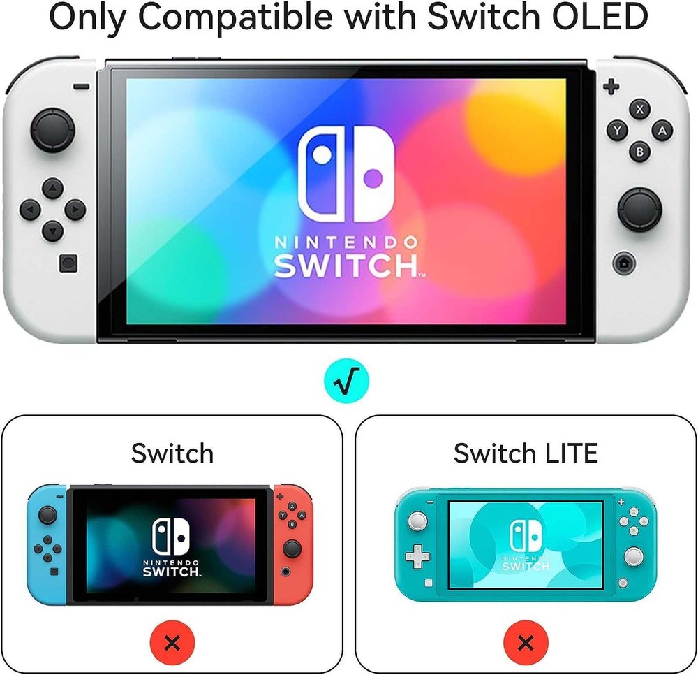 GeekShare Protective Case for Nintendo Switch OLED Hard Shell moon landing