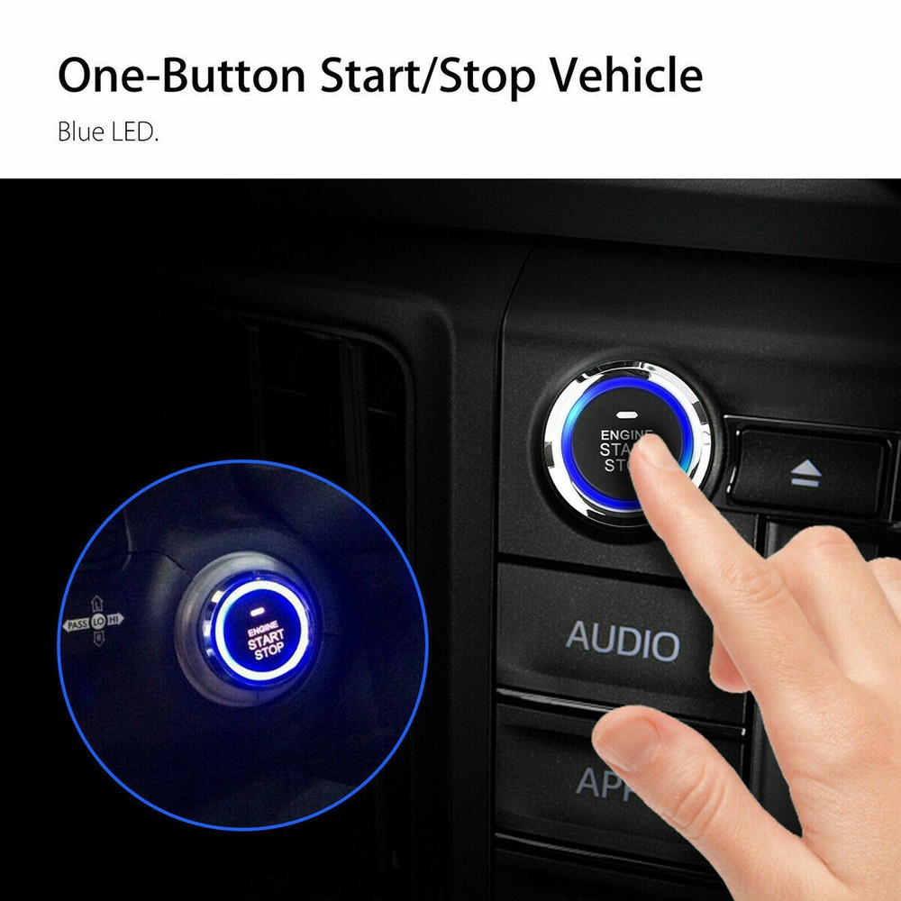 Keyless Entry Engine Start Alarm System Push Button Remote Starter Stop Car SUV