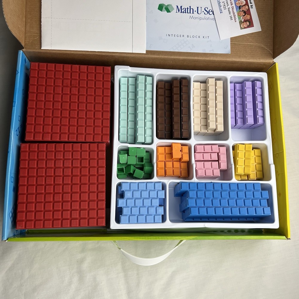 Math•U•See Manipulatives Integer Block Kit No Missing Pieces - Home Schooling