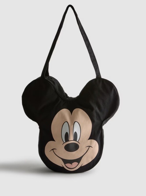 Disney Mickey Mouse Face Tote Bag Canvas Shoulder Bag Park Style *Primark*-NEW