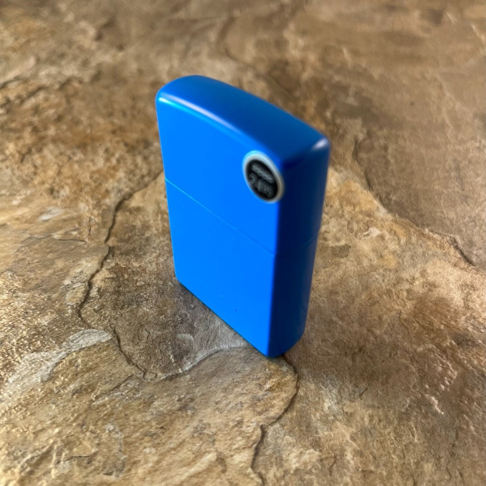 Genuine Zippo Sky Blue Matte windproof Lighter CASE ONLY No Insert/Box